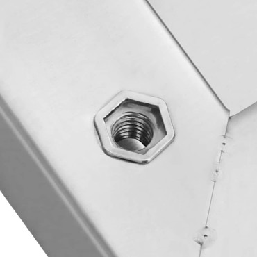 vidaXL Ράφια Τοίχου 2 τεμ. Ασημί 75x23,5x3cm Ανοξείδωτο Ατσάλι