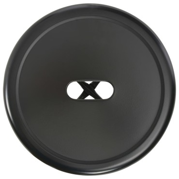 vidaXL Σετ Επίπλων Μπαρ 3 τεμ. Μαύρο Ατσάλινο 60x60x108cm