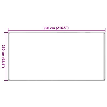 vidaXL Χαλί Σκηνής Ανοιχτό Πράσινο 250 x 550 εκ. από HDPE