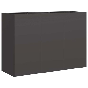 vidaXL Ζαρντινιέρα Μαύρη 120x40x80 εκ. από Χάλυβα Ψυχρής Έλασης