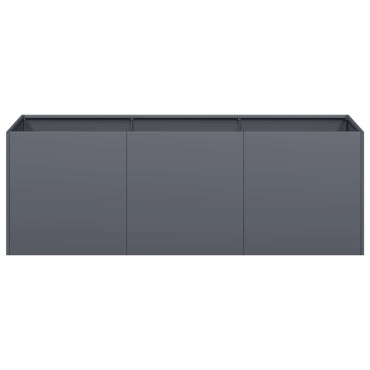 vidaXL Ζαρντινιέρα Ανθρακί 120x40x40 εκ. από Χάλυβα Ψυχρής Έλασης