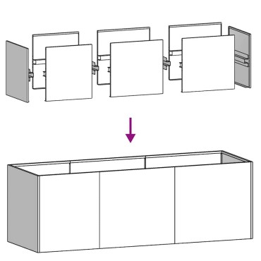 vidaXL Ζαρντινιέρα 120x40x40 εκ. από Γαλβανισμένο Ατσάλι