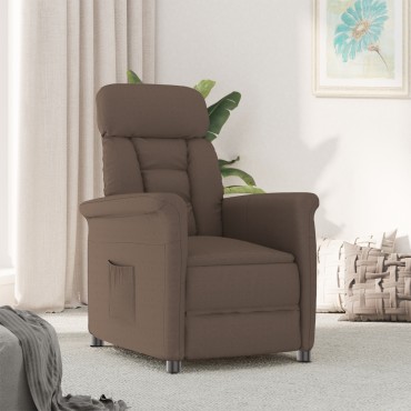 vidaXL Ανακλινόμενη πολυθρόνα Καφέ 70.5x96.5x95 cm