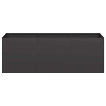 vidaXL Ζαρντινιέρα Μαύρη 120x40x40 εκ. από Χάλυβα Ψυχρής Έλασης