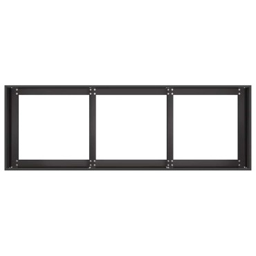 vidaXL Ζαρντινιέρα Μαύρη 120x40x40 εκ. από Χάλυβα Ψυχρής Έλασης