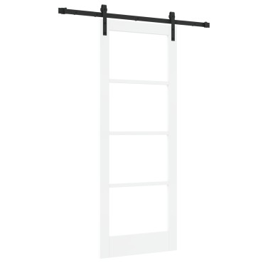 vidaXL Συρόμενη Πόρτα με Σετ Υλικών 'ORKDAL' Λευκή 78x202 εκ.