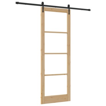 vidaXL Συρόμενη Πόρτα με Σετ Υλικών 'ORKDAL'83x232 cm