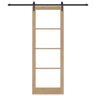 vidaXL Συρόμενη Πόρτα με Σετ Υλικών 'ORKDAL'83x232 cm