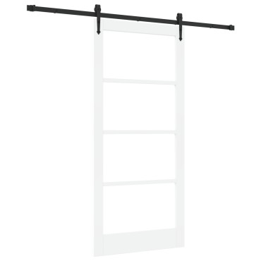 vidaXL Συρόμενη Πόρτα με Σετ Υλικών 'ORKDAL' Λευκή 93x202 cm