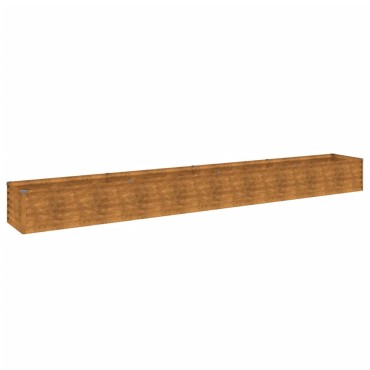 vidaXL Ζαρντινιέρα 386 x 50 x 36 εκ. από Ατσάλι Σκληρυθέν στον Αέρα
