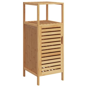 vidaXL Ντουλάπι Μπάνιου με Ράφι 36x33x87cm από Μπαμπού 1 τεμ.