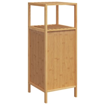 vidaXL Ντουλάπι Μπάνιου με Ράφι 36x33x87cm από Μπαμπού 1 τεμ.