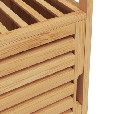 vidaXL Ντουλάπι Μπάνιου με Ράφι 36x33x87cm από Μπαμπού 1 τεμ.