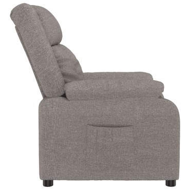 vidaXL Πολυθρόνα Ανακλινόμενη Taupe Υφασμάτινη 82x93x96cm 1 τεμ.