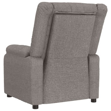 vidaXL Πολυθρόνα Ανακλινόμενη Taupe Υφασμάτινη 82x93x96cm 1 τεμ.