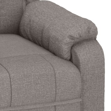 vidaXL Πολυθρόνα Ανακλινόμενη Taupe Υφασμάτινη 82x93x96cm 1 τεμ.