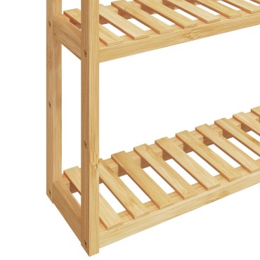 vidaXL Ράφι Μπάνιου 3 Επιπέδων Επιτοίχιο 60x15x54 εκ. από Μπαμπού