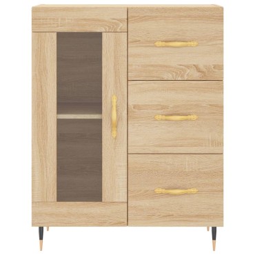 vidaXL Ντουλάπι Sonoma Δρυς 69,5x34x90cm από Επεξεργασμένο Ξύλο 1 τεμ.