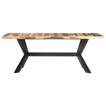 vidaXL Τραπεζαρία 200x100x75cm Μασίφ Ξύλο & Μελί Φινίρισμα 1 τεμ.