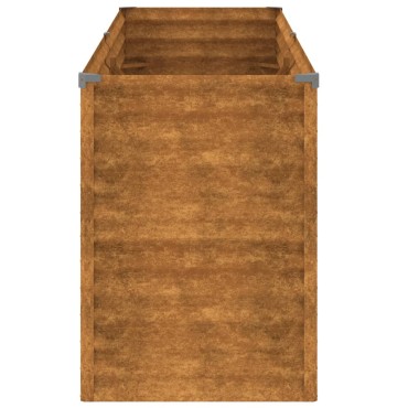 vidaXL Ζαρντινιέρα 196 x 50 x 69 εκ. από Ατσάλι Σκληρυθέν στον Αέρα