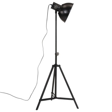 vidaXL Φωτιστικό Δαπέδου 25 W Μαύρο 61x61x90/150 εκ. Ε27