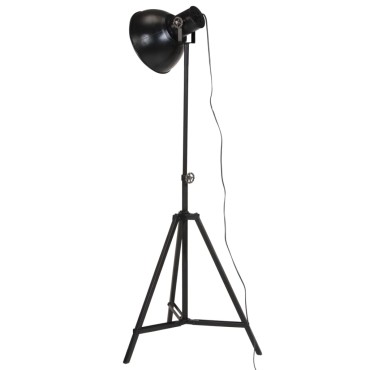 vidaXL Φωτιστικό Δαπέδου 25 W Μαύρο 61x61x90/150 εκ. Ε27
