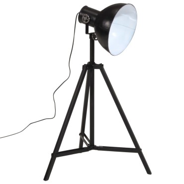 vidaXL Φωτιστικό Δαπέδου 25 W Μαύρο 61x61x90/150 εκ. Ε27