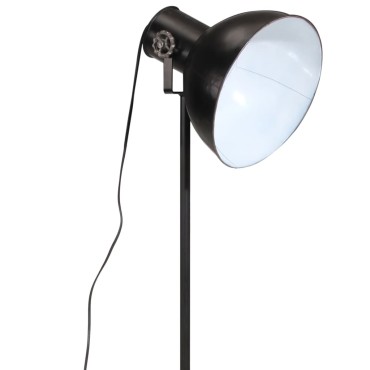 vidaXL Φωτιστικό Δαπέδου 25 W Μαύρο 61x61x90/150 εκ. Ε27