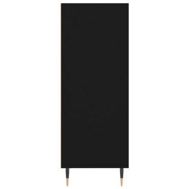 vidaXL Βιβλιοθήκη Μαύρη 69,5x32,5x90cm από Επεξεργασμένο Ξύλο 1 τεμ.