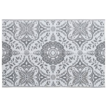 vidaXL Χαλί εξωτερικού χώρου ARAKIL ανοιχτό γκρι 190x290 cm PP
