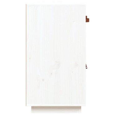 vidaXL Μπουφές Λευκό 98,5x40x75cm από Μασίφ Ξύλο Πεύκου 1 τεμ.