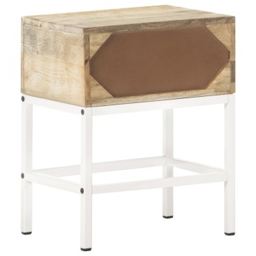 vidaXL Κομοδίνο 40x30x50cm από Μασίφ Ξύλο Μάνγκο 1 τεμ.