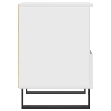vidaXL Κομοδίνα Λευκά 2 τεμ. 40x35x50cm από Επεξεργασμένο Ξύλο