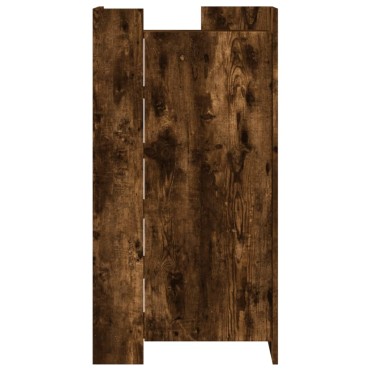 vidaXL Παπουτσοθήκη Καπνιστή Δρυς 52x37,5x100cm Επεξεργασμένο Ξύλο