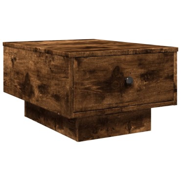 vidaXL Τραπεζάκι Σαλονιού Καπνιστή Δρυς 60x45x31cm Επεξ. Ξύλο 1 τεμ.