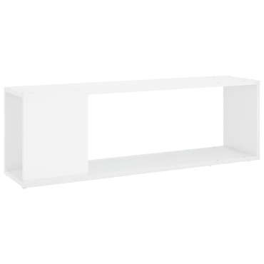 vidaXL Έπιπλο Τηλεόρασης Γυαλιστερό Λευκό 100x24x32cm Επεξ. Ξύλο
