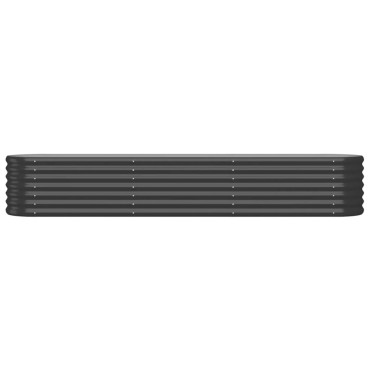 vidaXL Ζαρντινιέρα Ανθρακί 224x40x36 εκ Ατσάλι με Ηλεκτρ. Βαφή Πούδρας