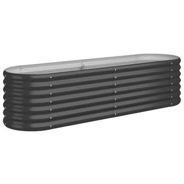 vidaXL Ζαρντινιέρα Ανθρακί 152x40x36 εκ Ατσάλι με Ηλεκτρ. Βαφή Πούδρας