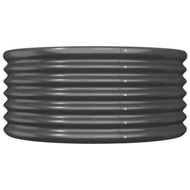 vidaXL Ζαρντινιέρα Ανθρακί 80x80x36 εκ. Ατσάλι με Ηλεκτρ. Βαφή Πούδρας
