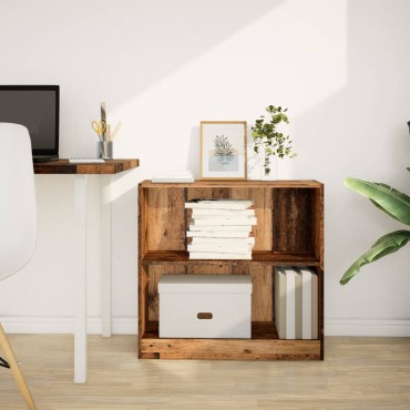 vidaXL Βιβλιοθήκη Όψη Παλαιού Ξύλου 80x24x76cm Επεξεργασμένο Ξύλο 1 τεμ.