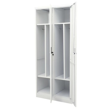 vidaXL Ντουλάπα Ανοιχτό Γκρι 80x50x180cm από Χάλυβα 1 τεμ.
