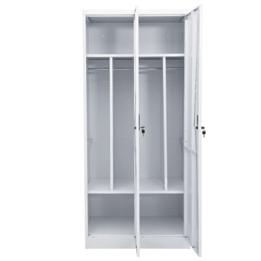 vidaXL Ντουλάπα Ανοιχτό Γκρι 80x50x180cm από Χάλυβα 1 τεμ.