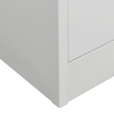 vidaXL Ντουλάπα Ανοιχτό Γκρι 80x50x180cm από Χάλυβα 1 τεμ.