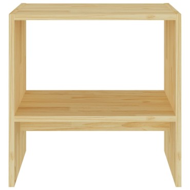 vidaXL Κομοδίνα 2 τεμ. 40x30,5x40cm από Μασίφ Ξύλο Πεύκου