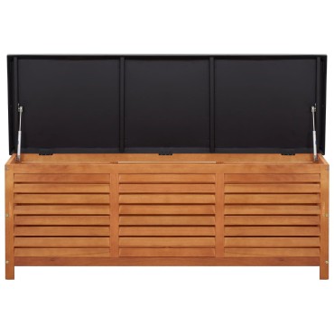 vidaXL Μπαούλο Αποθήκευσης Κήπου 150x50x55cm Μασίφ Ξύλο Ευκαλύπτου 1 τεμ.