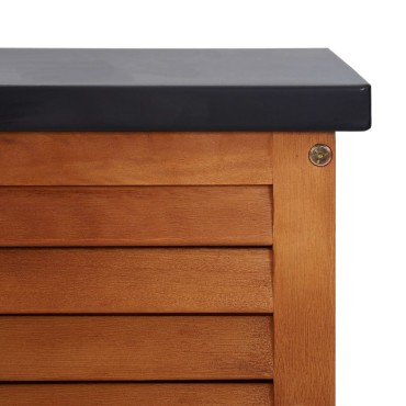 vidaXL Μπαούλο Αποθήκευσης Κήπου 150x50x55cm Μασίφ Ξύλο Ευκαλύπτου 1 τεμ.