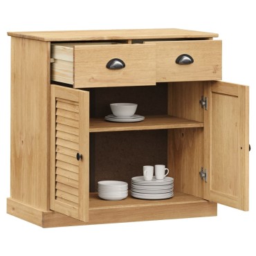 vidaXL Μπουφές με Συρτάρια VIGO 78x40x75cm από Μασίφ Ξύλο Πεύκου 1 τεμ.