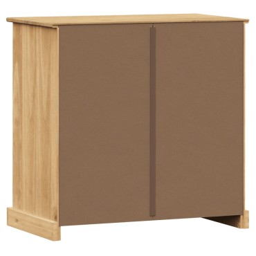 vidaXL Μπουφές με Συρτάρια VIGO 78x40x75cm από Μασίφ Ξύλο Πεύκου 1 τεμ.
