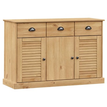 vidaXL Μπουφές με Συρτάρια VIGO 113x40x75cm Μασίφ Ξύλο Πεύκο 1 τεμ.
