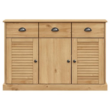 vidaXL Μπουφές με Συρτάρια VIGO 113x40x75cm Μασίφ Ξύλο Πεύκο 1 τεμ.